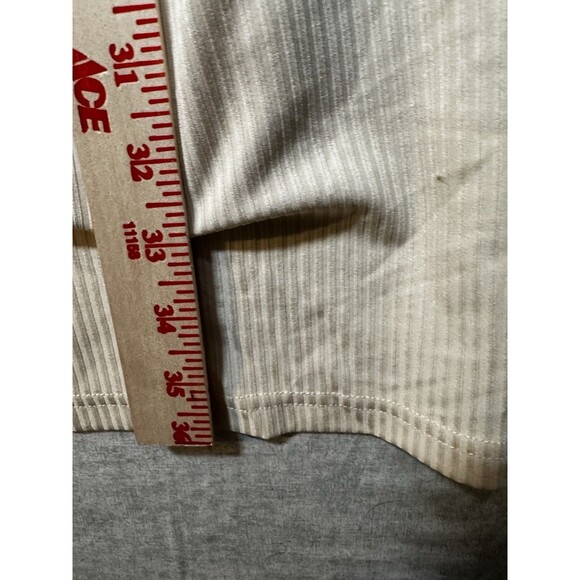 Lyaner Beige Sleeveless Cut-Out Front Midi Dress Women's Medium Body Con - Picture 6 of 9